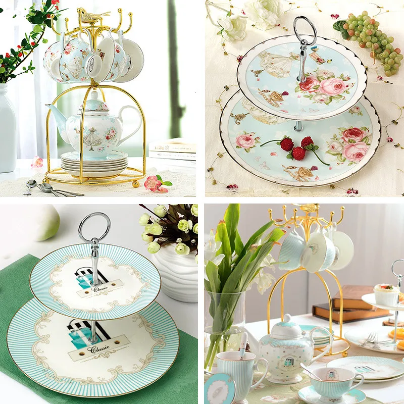 English elegant ins scented tea afternoon set ceramic European bone China cup coffee fruit teapot |