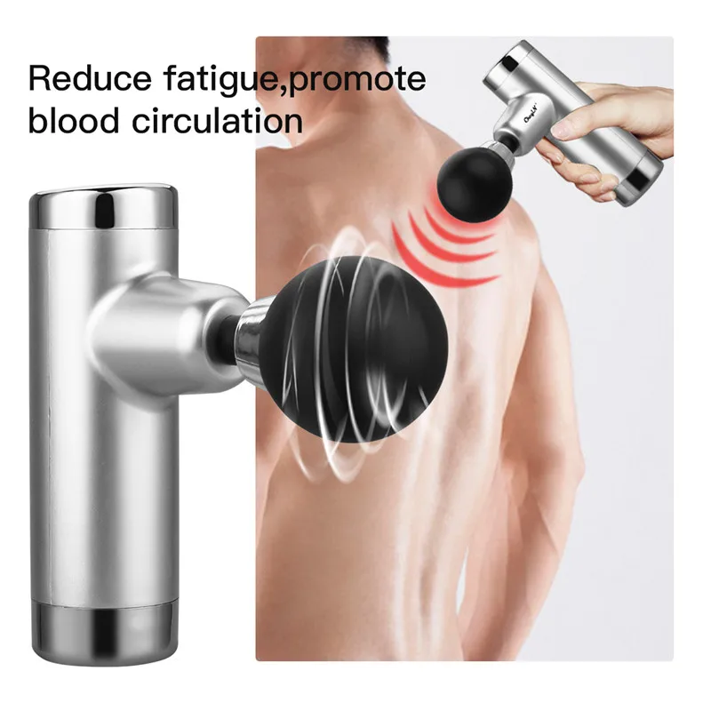 

CkeyiN High frequency Massage Gun USB Rechargeable Fascia Gun Muscle Relax Body Relaxation Electric Massager Fitness Pain Relief