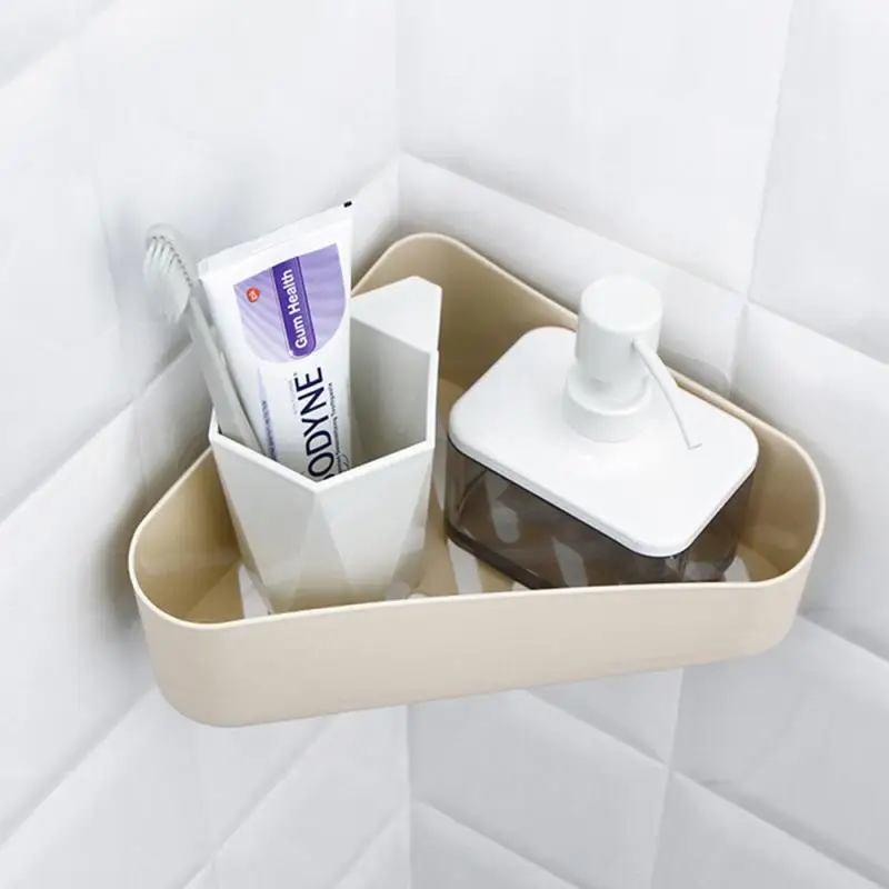 Полка для ванной комнаты органайзер душа стеллаж хранения пластмассовый угловые