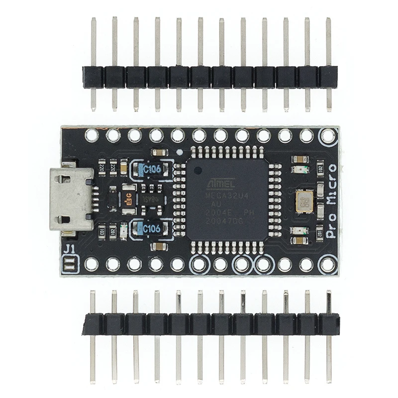 Pro Micro ATMEGA32U4 5V/16 МГц модуль с Загрузчиком для arduino Мини USB/Micro USB 2 ряда штыревой