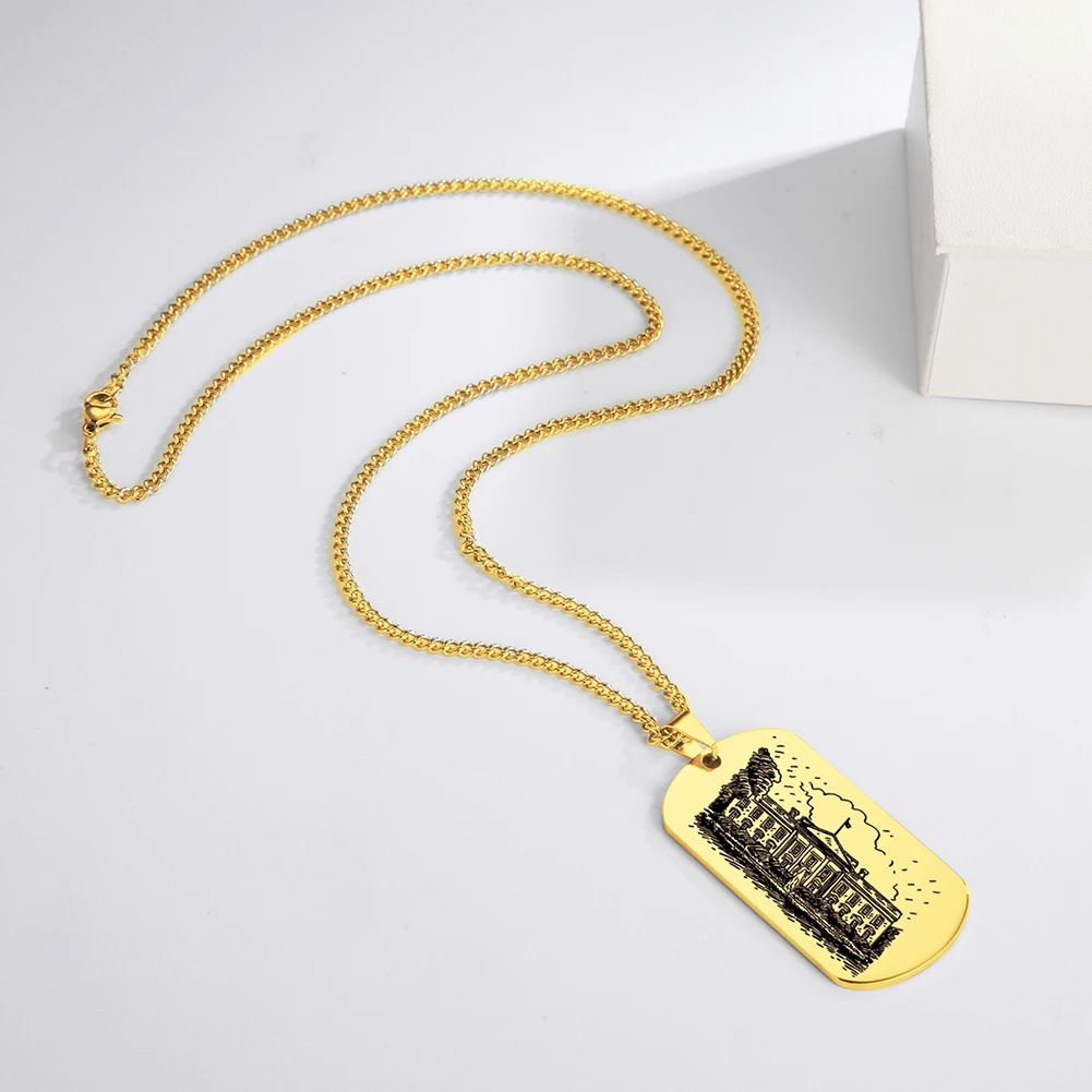 Fishhook Белый дом мощность США Америка голос Розовое золото Цвет Нержавеющая сталь