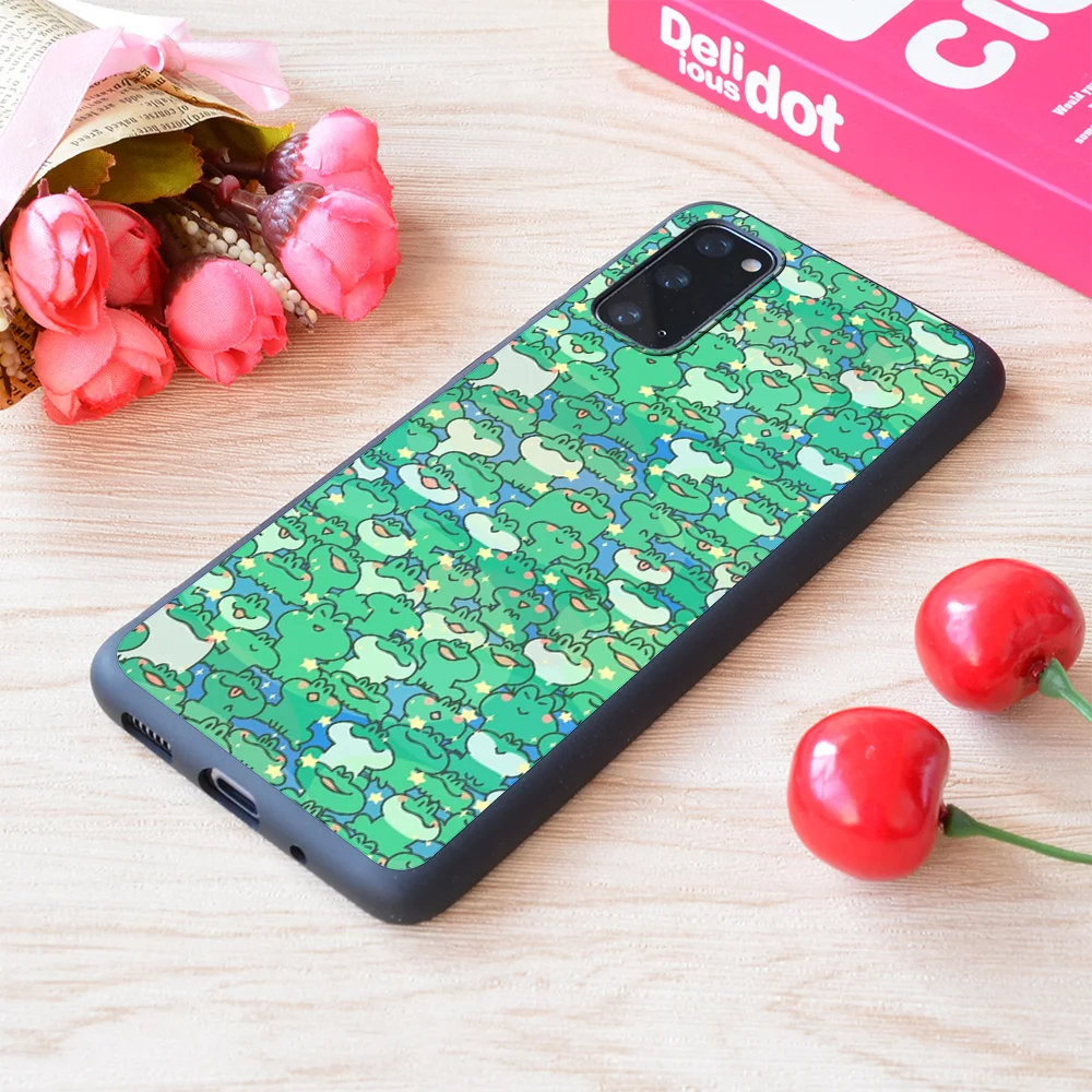 

Мягкий матовый чехол для телефона с принтом для Samsung Galaxy Frog