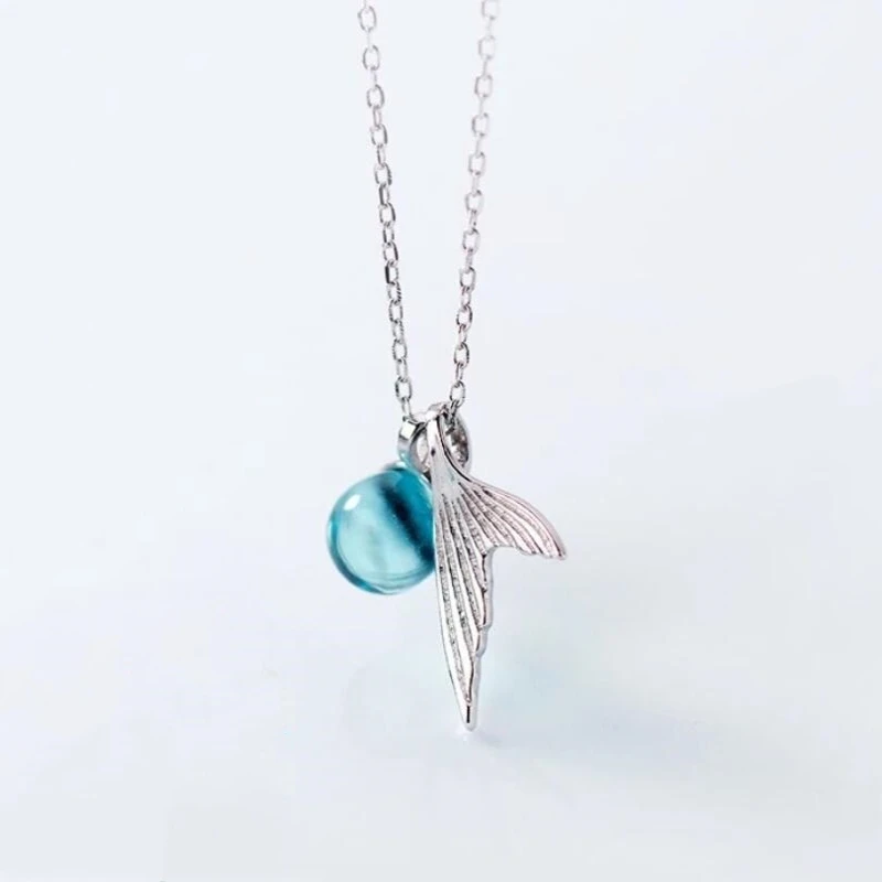 Женское Ожерелье из стерлингового серебра 925 пробы с цепочкой до ключиц в