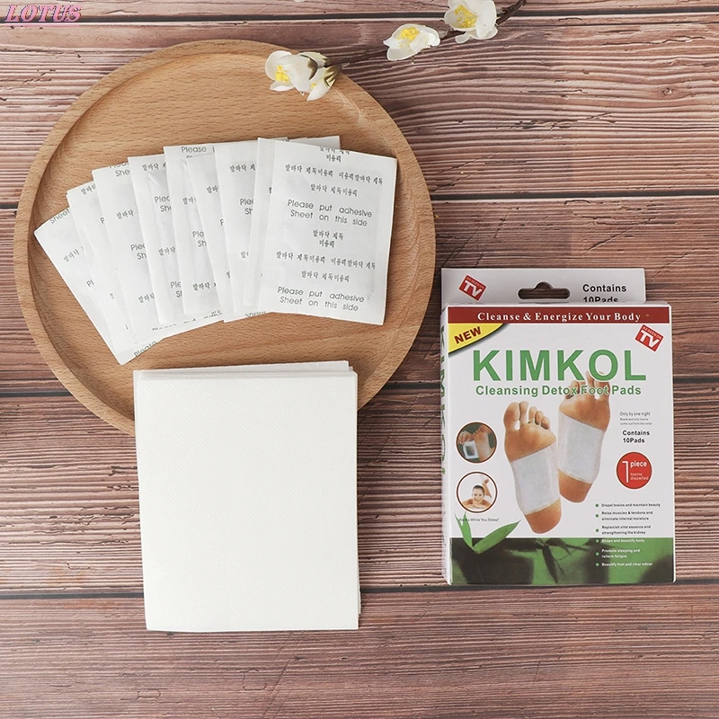 

10PCS Detox Foot Patches Pads Body Toxins Feet Slimming Cleansing HerbalAdhesive Hotsale