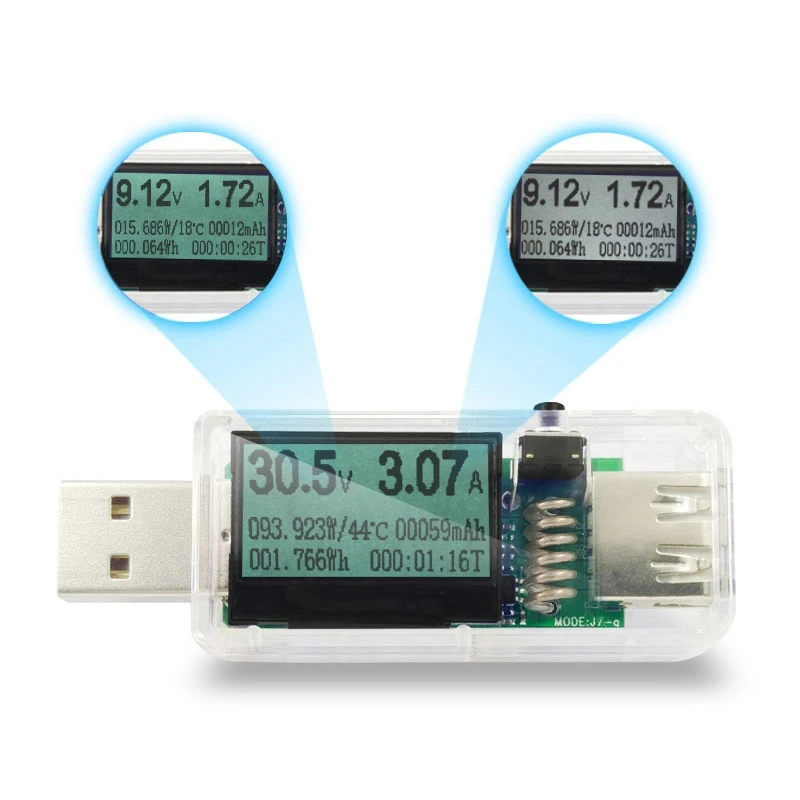 12 в 1 Usb Тестер Dc Цифровой вольтметр измеритель напряжения тока Амперметр