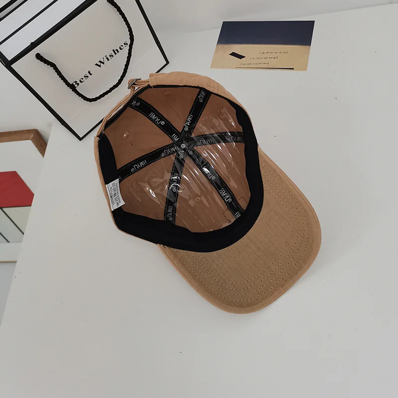 

Patch casual soft top couple caps ins American trend men and women alphabet baseball caps student outdoor sun hats