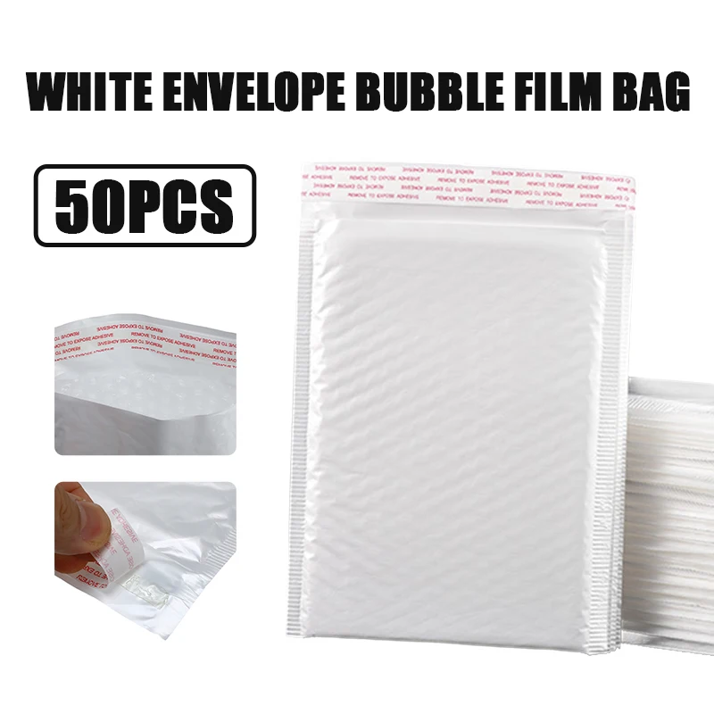 

10/30/50 PCS White Foam Envelope Bags Self Seal Mailers Padded Shipping Envelopes With Bubble Mailing Bag Shipping Packages Bag