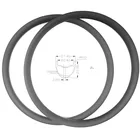 345g MTB 29er карбоновые mtb диски Асимметричная бескамерная XC 27,4x23 мм горный велосипед колесный велосипед aro 29 ERD 594 мм mtb ободки дисков 24 28 32H