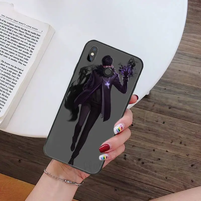 

Anime solo leveling Phone Case For Xiaomi Redmi note 7 8 9 t k30 max3 9 s 10 pro lite