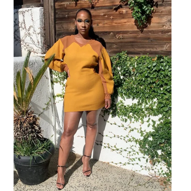 

Autumn New Women Fashion Long Sleeve O-neck Solid Dresses Sexy Bodycon Back Hollow Out Casual Slim Dress Mujer Vestidos