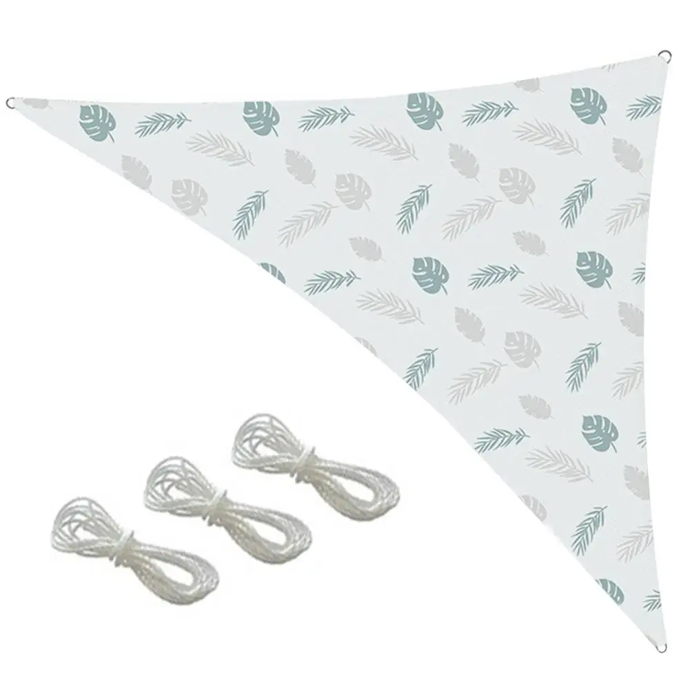 

Triangle Waterproof Oxford Cloth Awning Sun Shade Sail Floral Printing Outdoor Patio Garden Balcony UV Sun Shelter Awning Canopy