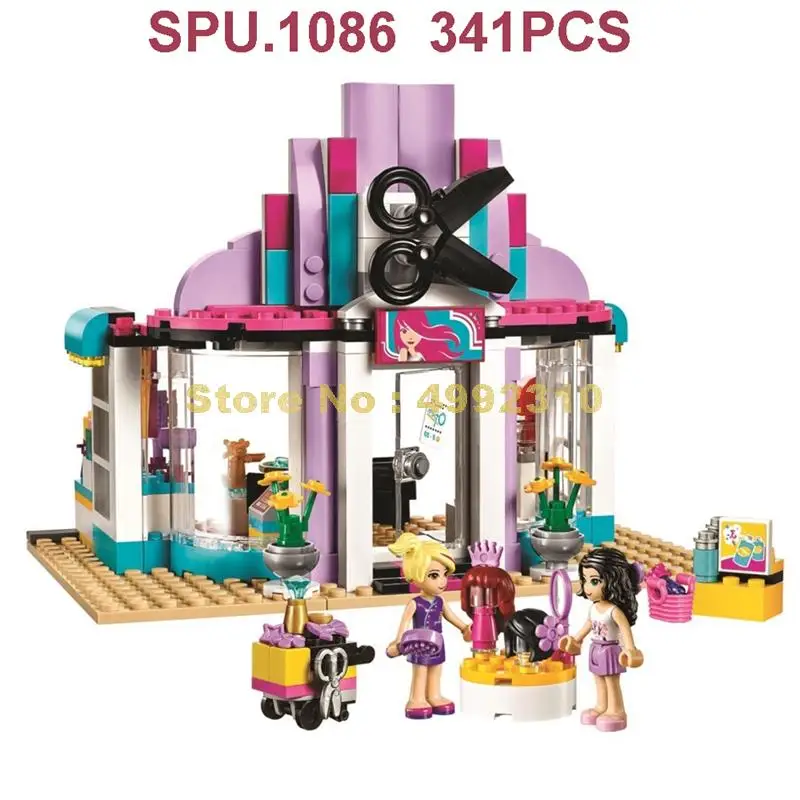 341 шт. заколки для волос салон девочка 2 куклы игрушка строительный блок | Игрушки