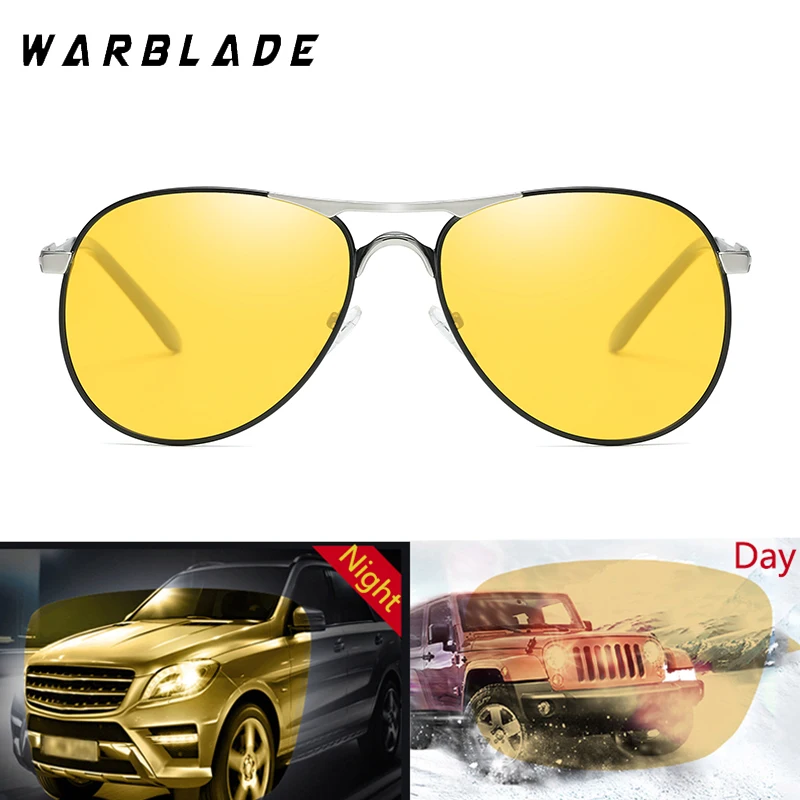 Солнцезащитные очки-авиаторы WarBLade с ночным видением для мужчин и женщин