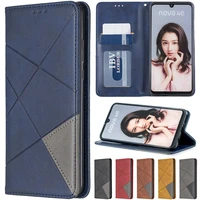 diamond dark magnetic leather wallet case for huawei p50 pro p40 lite p30p20 litepro p smart 2021 mate 30 lite y5p y6p y7p y7a