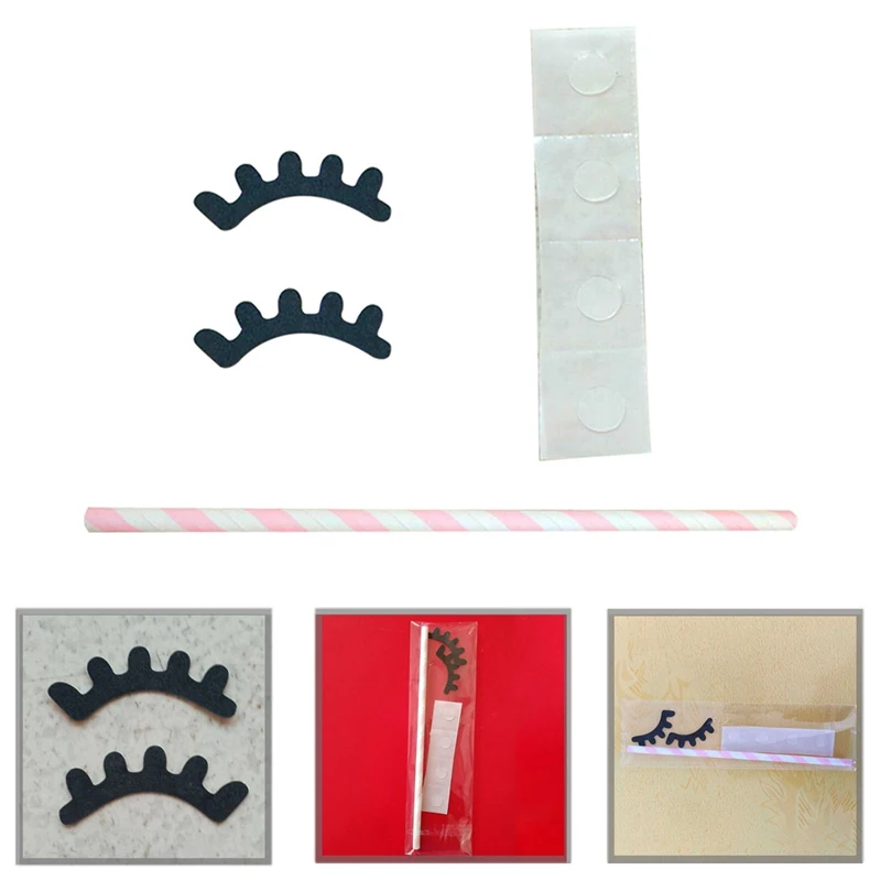 

Eyelashes Unicorn Party Cake Decoration Unicorn Horns Cake Topper Kids Birthday Decorative Happy Birthday Flag Set