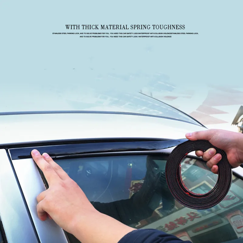 Черная Автомобильная хромированная лента для кузова бампер защитное литье окна