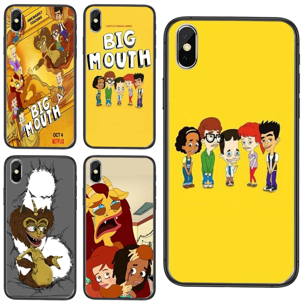 Регулируемая цена черный корпус трендовые Hoesjes Big Mouth Для Galaxy Note 20 10 9 8 Lite Pro Ultra M51 M31