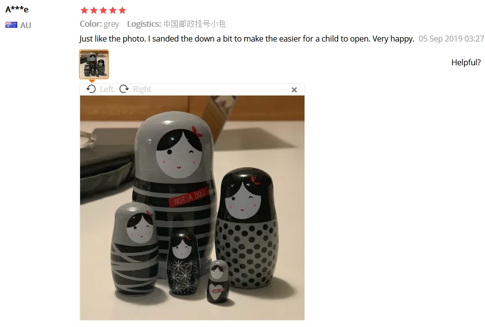 New Style 5 Pcs/Set Striped Girl Russian Dolls Hand Painted Home Decor Birthday Gifts Baby Toys Nesting Dolls Wooden Matryoshka