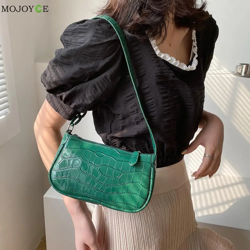 

Сумка крокодиловая Женская на плечо, модный саквояж на цепочке, кожаная сумочка на плечо, повседневный дорожный тоут