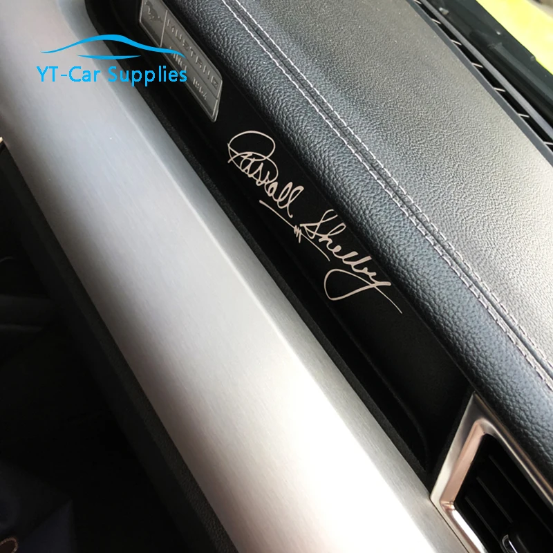 

Dashboard Carroll Shelby Signature AC Cobra Window Body Stickers for Ford Mustang GT AC Cobra Car Vinyl Decal K-097