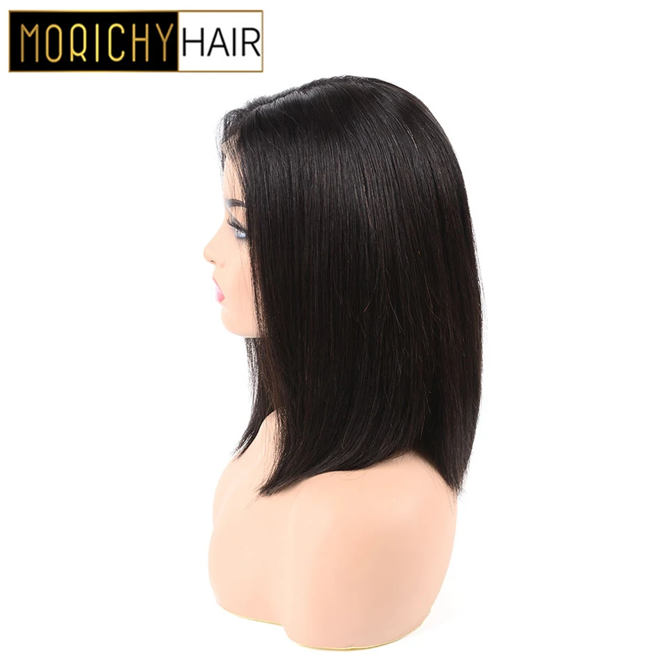 Парики из натуральных волос Morichy прямые 4 х4 с кружевом | Шиньоны и парики