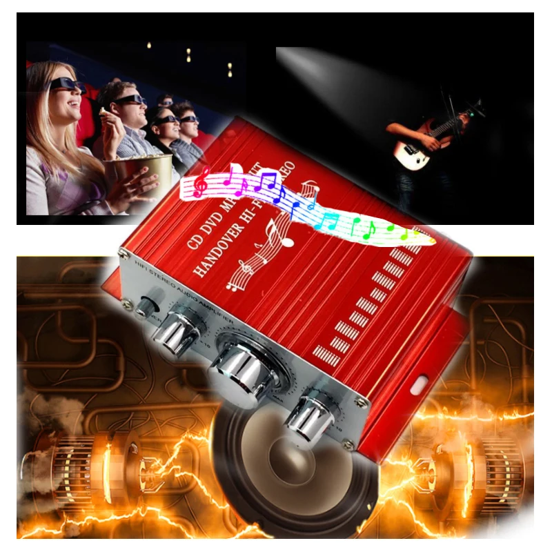 Мини усилитель для мебели и автомобиля 2 0 12 В 20 Вт * кГц|Усилители мощности| |