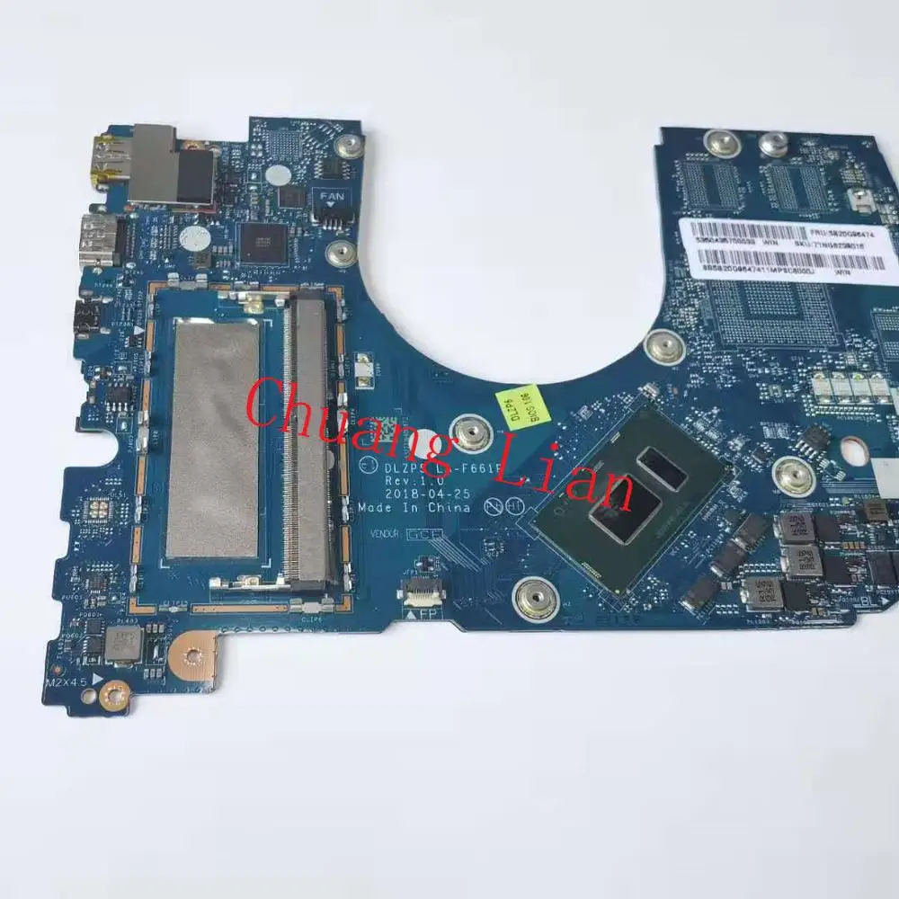DLZP5 LA F661P для Lenovo Yoga 730 15IKB материнская плата ноутбука с процессором i5 8250U UMA 8G RAM DDR4