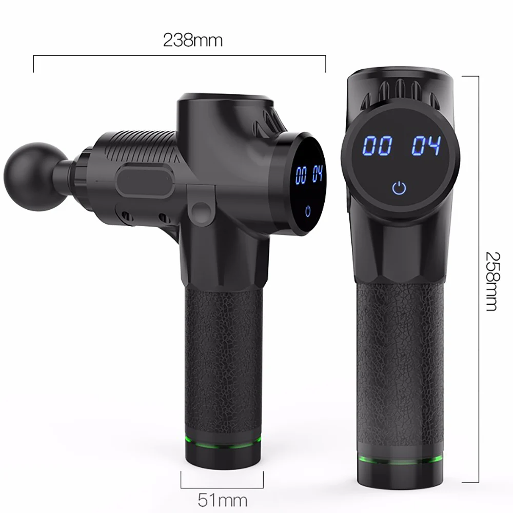 

OLIECO Muscle Massage Gun LCD Display Deep Tissue Percussion Massager Pain Relief Handheld Electric Body Massage Relaxation