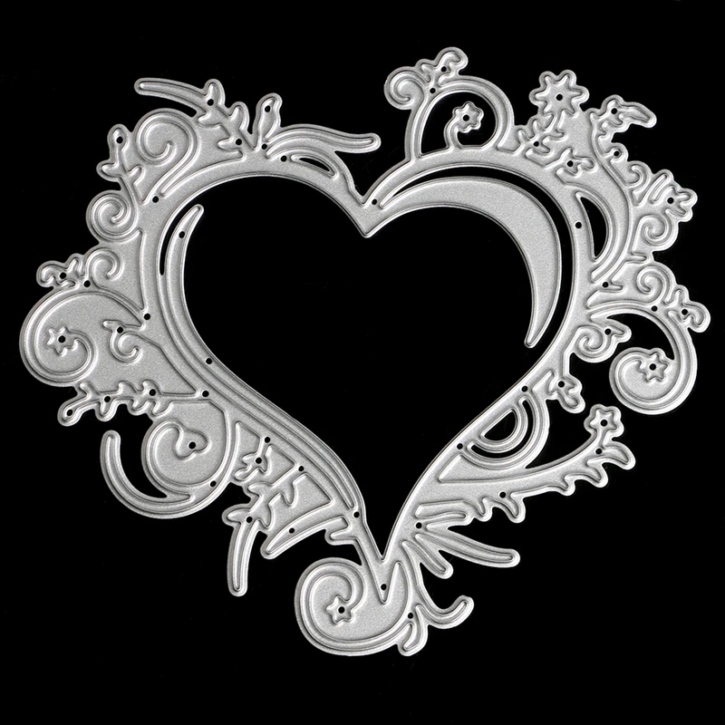 

Высекательные штампы с кружевом в форме сердца трафареты для скрапбукинга альбомная открытка с тиснением для поделок