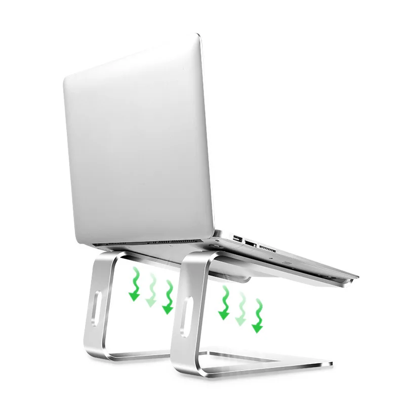 Aluminum Alloy Laptops Holder Tablet PC Stand for Apple MacBook Radiator Pad High Base Mac Cervical Vertebra Portable