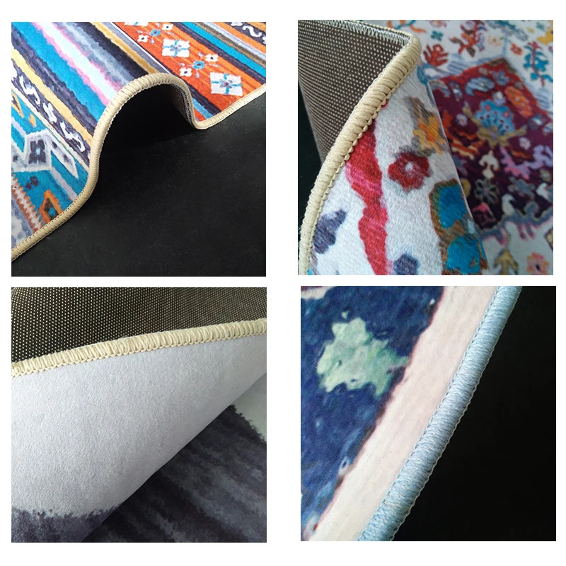 Домашний Ретро американский цветочный ковер для гостиной стол полная