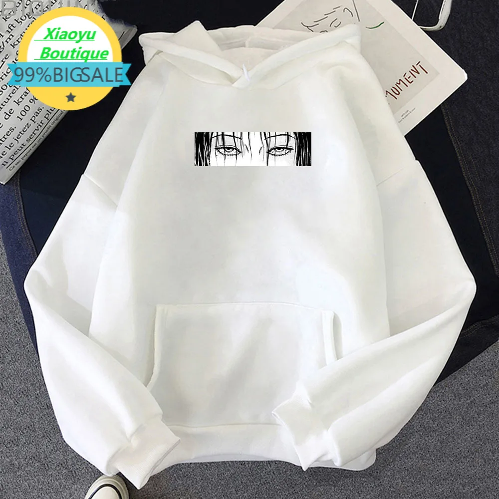 

Harajuku Fashion Sweatshirt 2021 New Casual Women Hoodies Tomie Junji Ito Graphic Hooded Clothes Anime Cartoon Female Streetwear