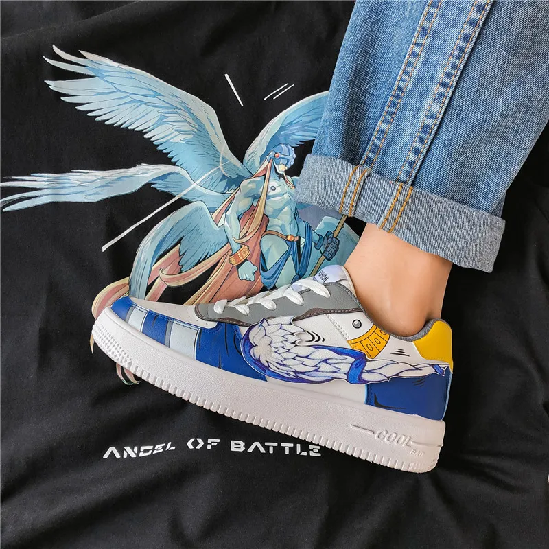 

KLYWOO Dropshipping Anime Shoes Sneakers Men Vulcanized Shoes Fashion Hip Hop Sneakers Men High Top Casual Shoes Streetwear