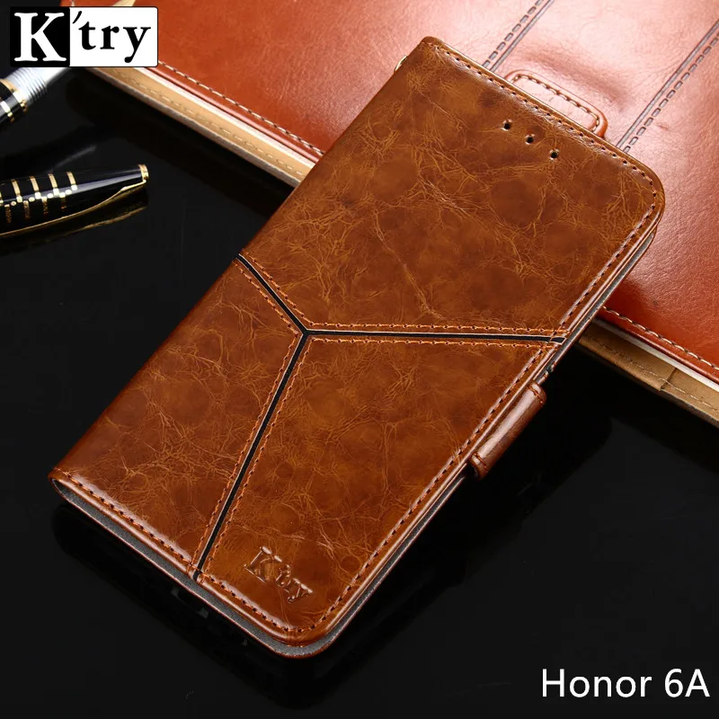 Чехол для Huawei Honor 6A Ретро из искусственной кожи с мягким силиконовым покрытием