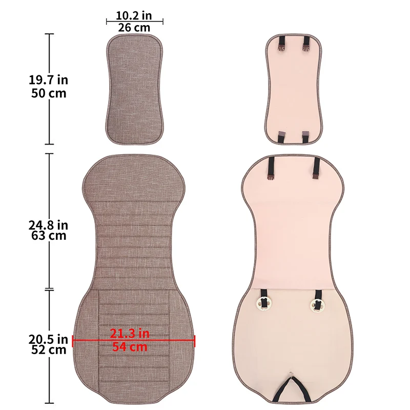 

Flax Car Seat Cover Protector Auto Front Seat Cushion Backrest Pad for Auto Automotive Interior Truck Suv or Van