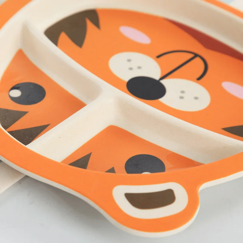 5 шт./компл. детская посуда для тренировок Детская Милая мультяшная кормления с