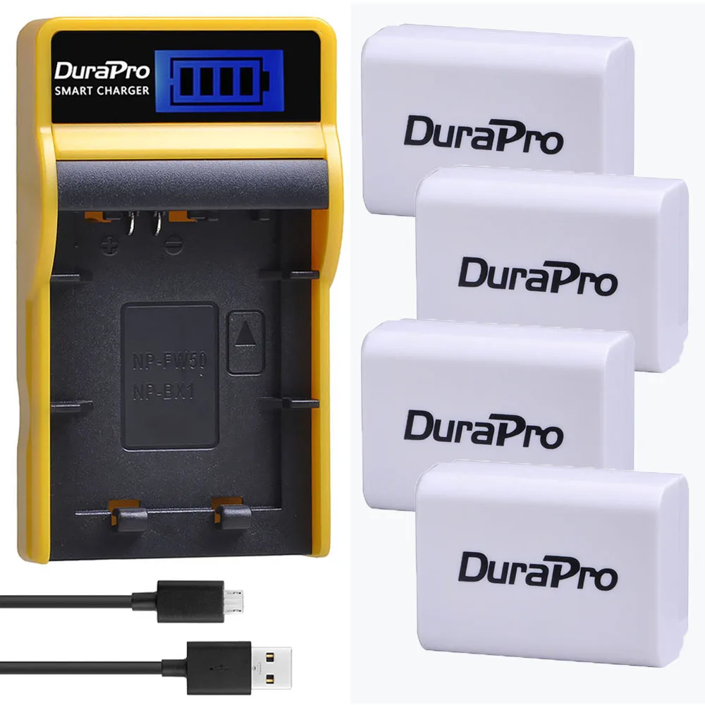4 Battery Set 2000 мА/ч, NP-FW50 NP FW50 Камера Батарея+ Зарядное устройство набор для sony A6000 NEX-7 NEX 5N F3 NEX-3D NEX-3DW NEX-3K NEX-5C Альфа 7R II - Цвет: 4 Battery Set