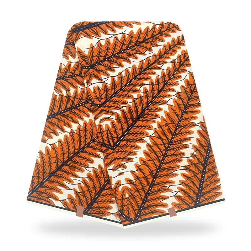 Новое поступление 100% хлопок Настоящая Африканская ткань с восковой печатью Leavf