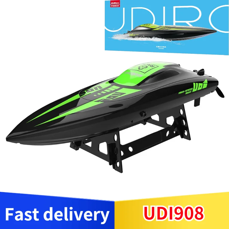 

UdiR/C UDI908 радиоуправляемая лодка 2,4 ГГц 40 км/ч бесщеточная, высокая скорость двухслойная Водонепроницаемая с системой водяного охлаждения RC к...