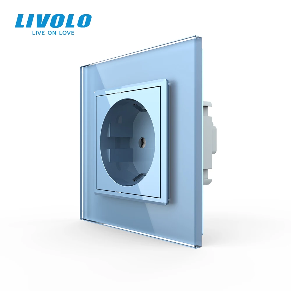 Розетка Livolo розетка настенная из хрустального стекла 16 А стандарт ЕС |