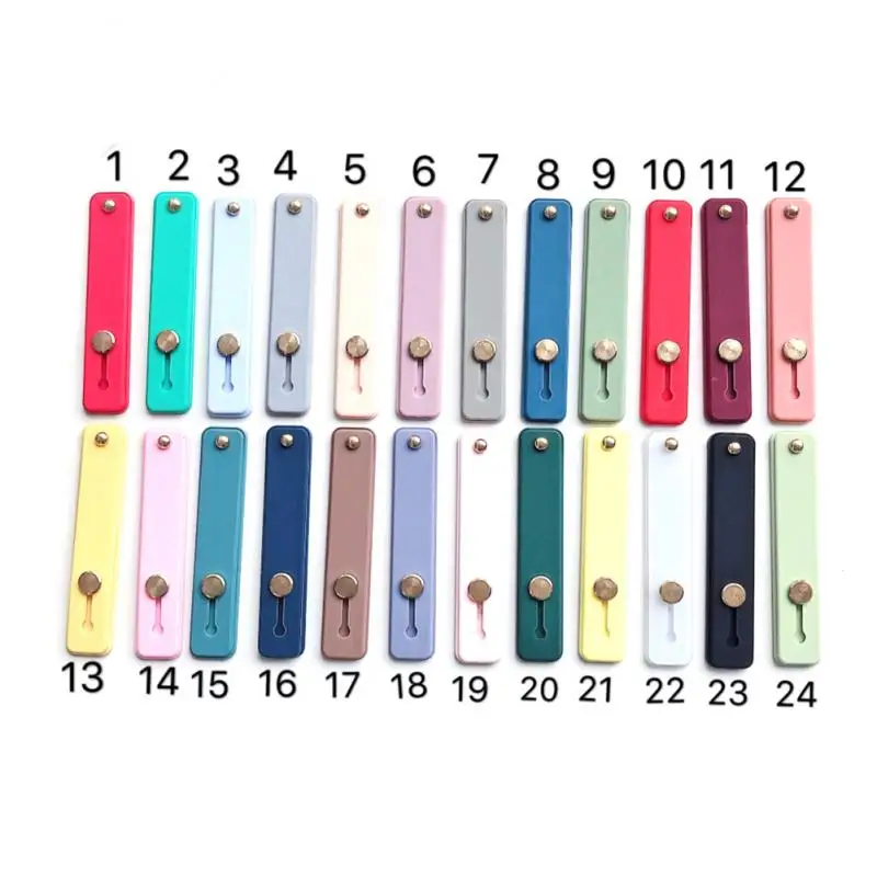 plain color wrist band hand band finger grip mobile phone holder stand push pull universal phone socket holder for iphone xiaomi free global shipping