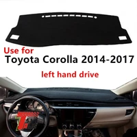 taijs factory avoid light good quality polyester fiber car dashboard cover for toyota corolla 2014 2017 left hand drive