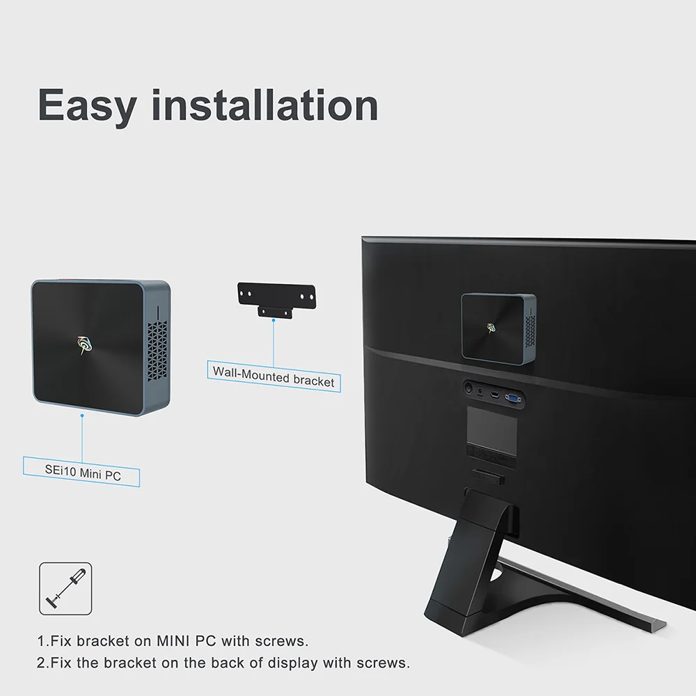 Beelink SEi10 10-го поколения Intel телефон Windows 10 офисный мини-ПК 8 Гб 256 ГБ Bluetooth 5 0 Wifi 6