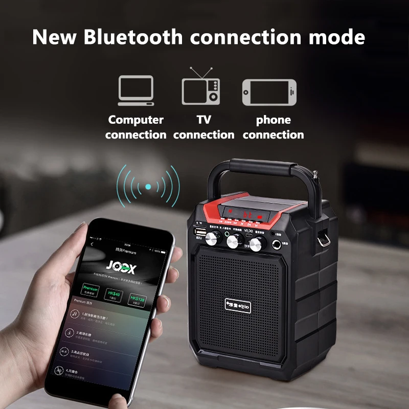 Портативная Bluetooth Колонка высокой мощности сабвуфер с усиленными басами
