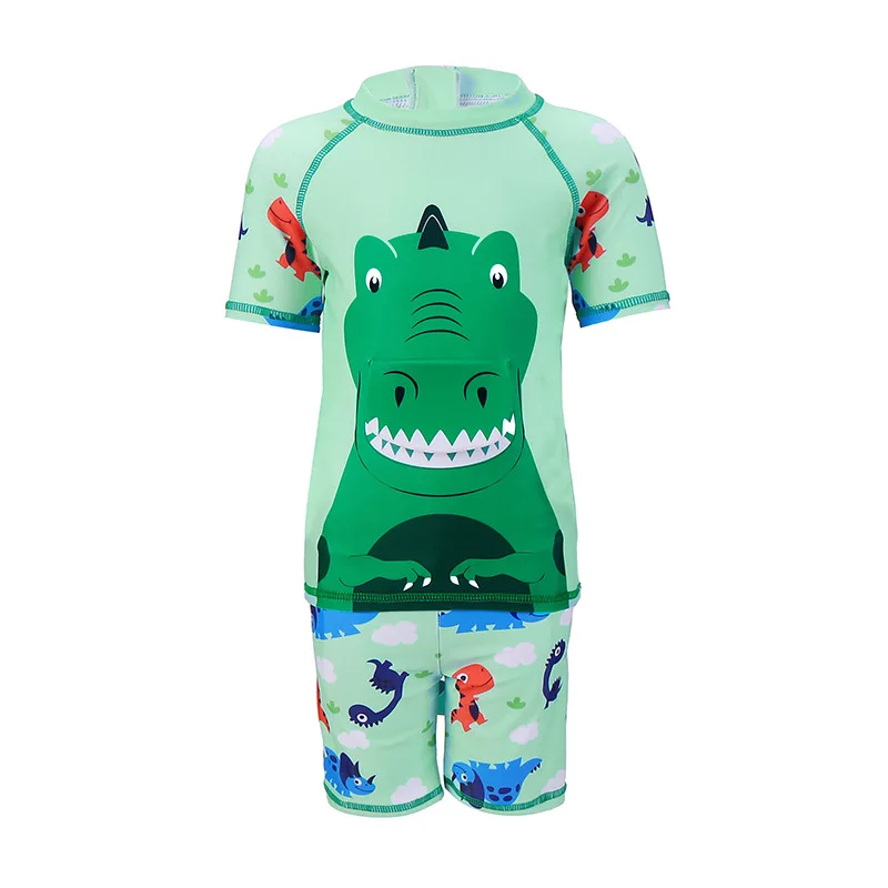 Children's Swimsuit Dinosaur Bathing Suit Kids UV Protection Summer Beach Swimming Surfing Wear Boys Swimwear Rash Guard Boy