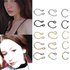 1 шт., U-образное кольцо для носа для женщин