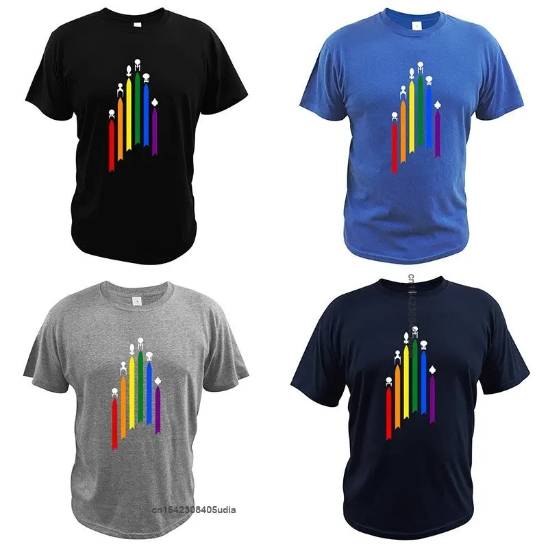 Футболка с радужной звездой футболка гордостью для геев европейский размер
