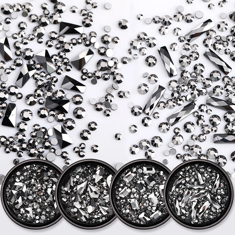 Кристаллы прозрачные AB для дизайна ногтей стразы самостоятельной сборки без