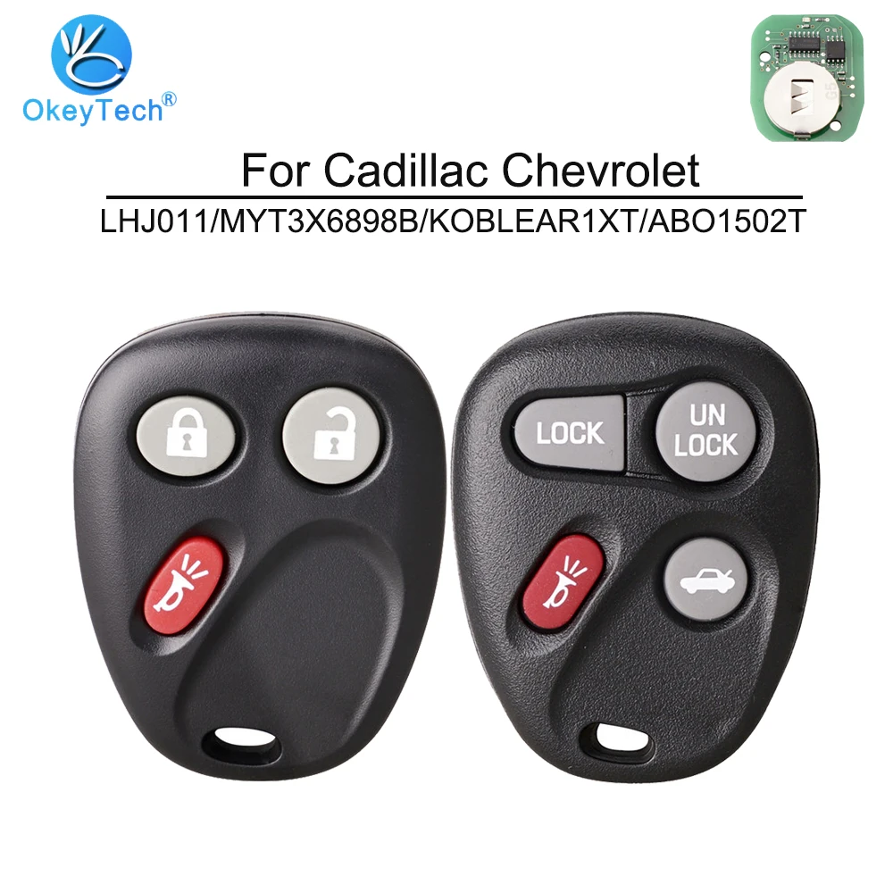 Ключ OkeyTech для Chevrolet Avalanche Cadillac Escalade 3 4 кнопки 315 МГц пульт дистанционного