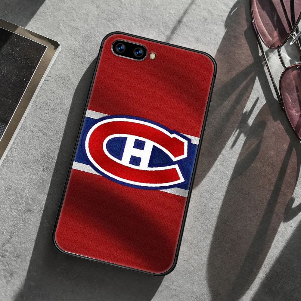

Montreal Ice Hockey Canadien Phone Case Cover Hull For HUAWEI honor 7a 8 8s 8a 8x 9 9x 10 20 i Lite Pro black Bumper Silicone